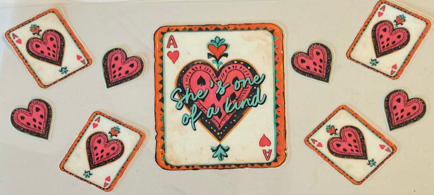 495 SHE'S ONE OF A KIND CARD PRINT