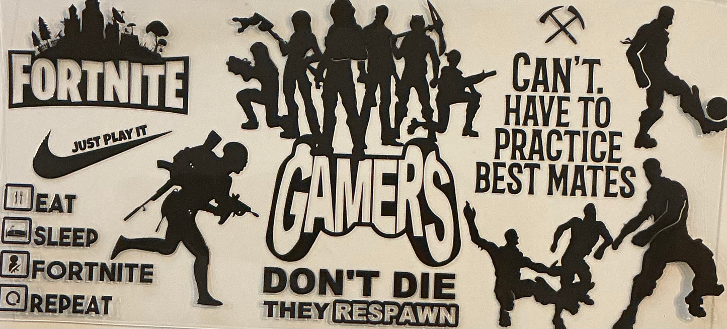 700 Gamers Don't Die They Respawn Wrap
