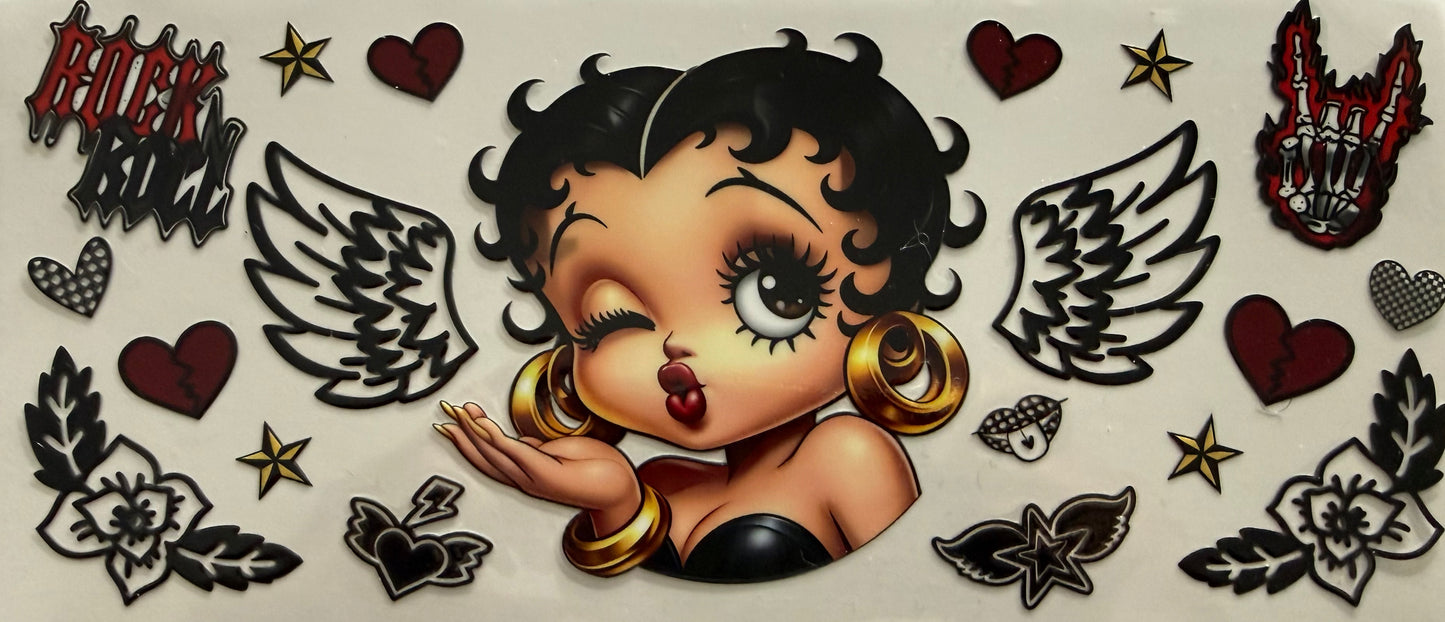 1078 ROCK N ROLL BETTY BOOP BLOWING KISS