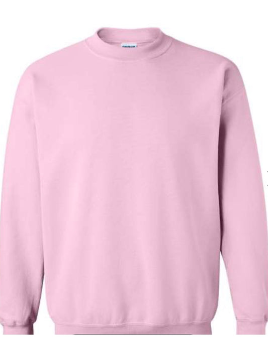 Gildan Light Pink Crewneck Sweatshirt