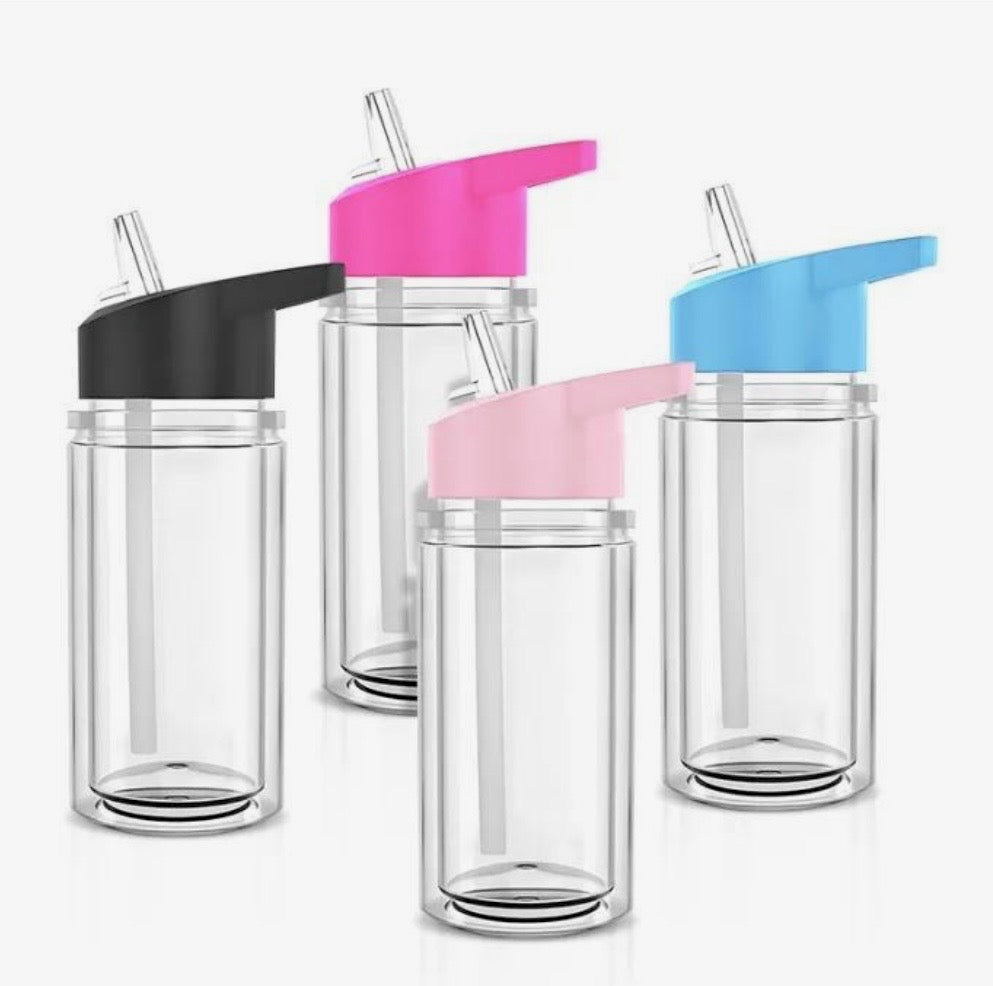 10 OZ KIDS SNOW GLOBE TUMBLER W/HANDLE & SIP LID