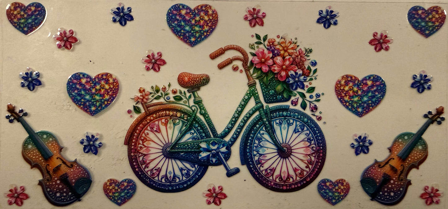 951 Bicycle w/Flowers Wrap
