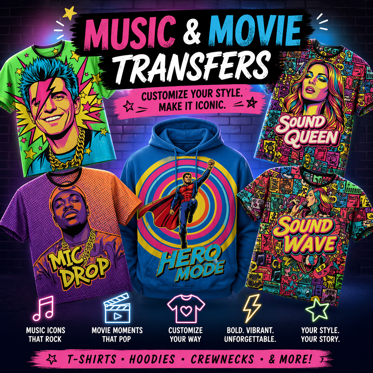 Music, Movies, & Celebrities Transfers