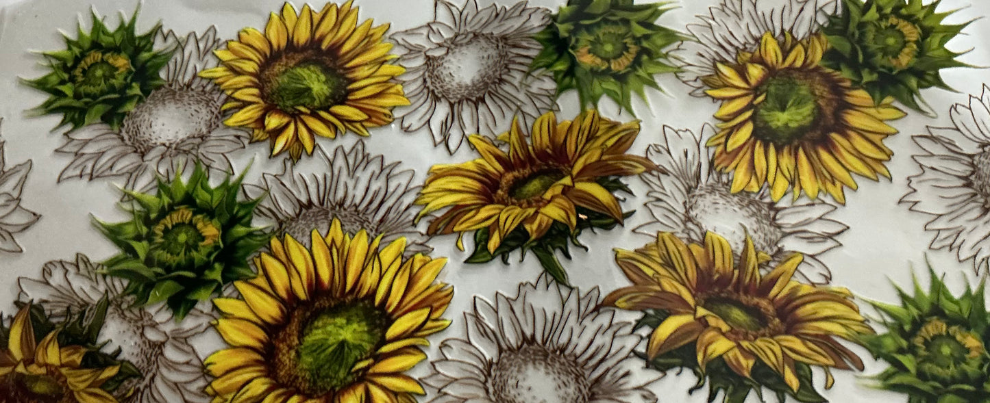 0018 GREEN/YELLOW FLOWER COLLAGE