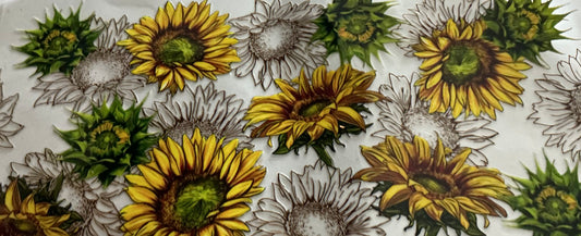 0018 GREEN/YELLOW FLOWER COLLAGE