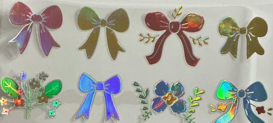 233 HOLOGRAPHIC MULTICOLOR BOWS