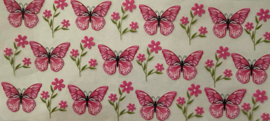 1009 PINK BUTTERFLY COLLAGE