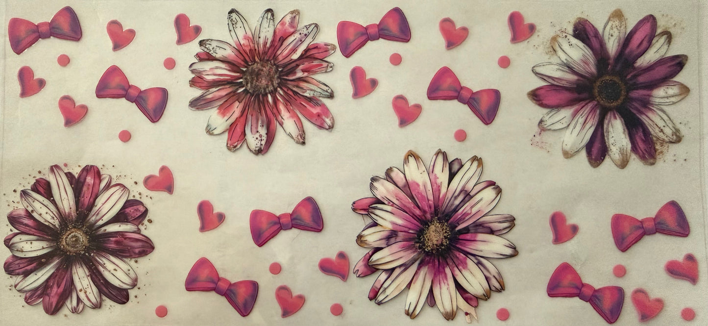 1011 PINK & PURPLE FLOWER BOW COLLAGE
