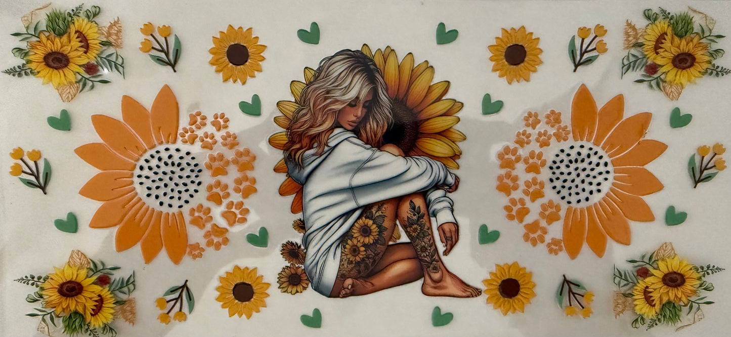 1016 SUNFLOWER TATTOO GIRL