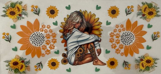 1016 SUNFLOWER TATTOO GIRL