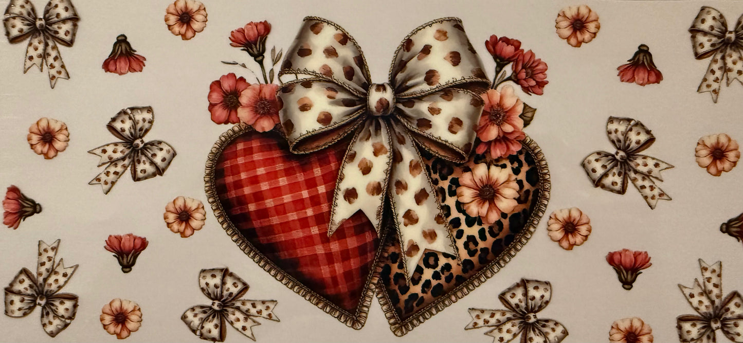 1033 Large Heart w/Bow
