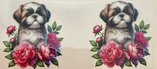 398   BROWN & WHITE SHIZHU DOUBLE PRINT