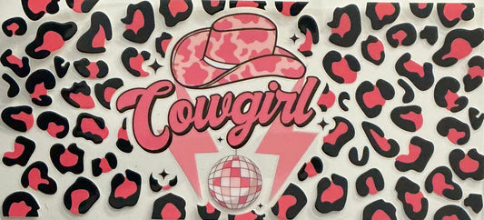 423 COWGIRL W/LEOPARD PRINT DESIGN