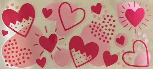 476   DARK &LIGHT PINK HEART COLLAGE