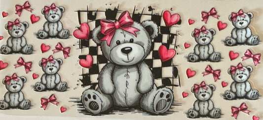 489   TEDDY BEAR W/ PINK BOW
