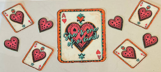 495   SHE'S ONE OF A KIND CARD PRINT