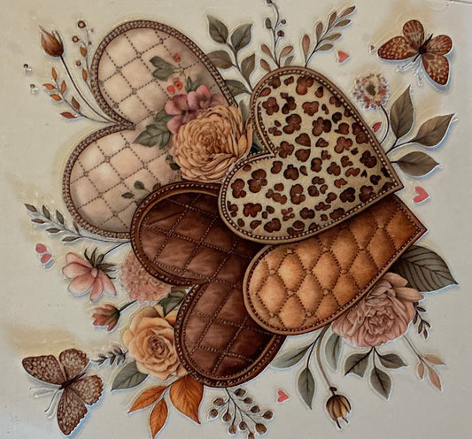 514   BROWN HEART COLLAGE