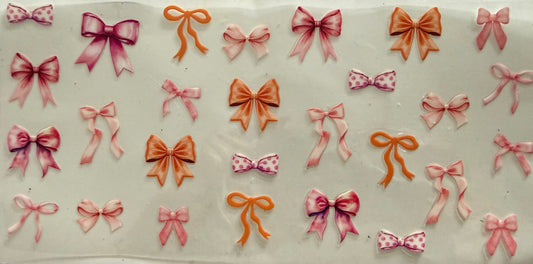 815   PINK & ORANGE BOW COLLAGE