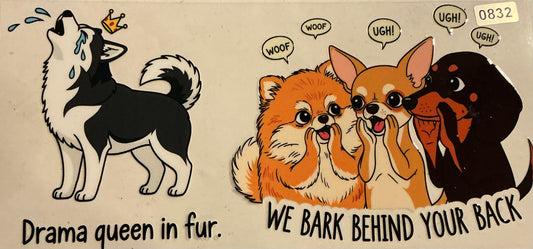 832   DOGS DRAMA QUEEN IN FUR