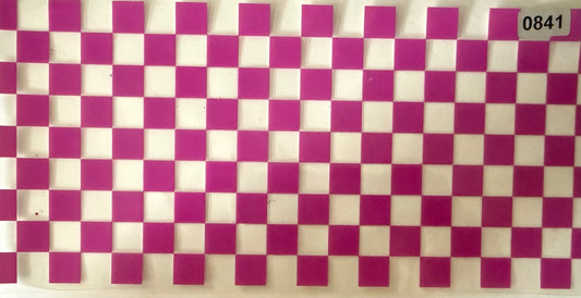 841 HOT PINK CHECKERED BOARD