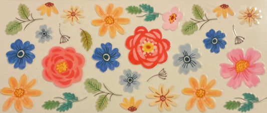879   MULTICOLOR FLOWER COLLAGE