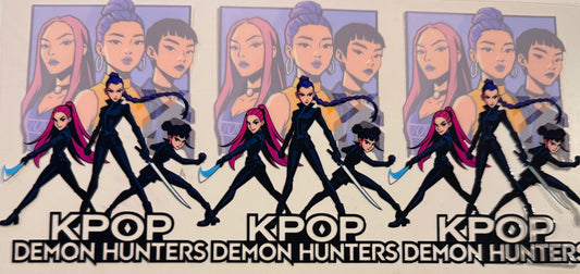 918   K POP DEMON HUNTERS IN BLACK W/BACKGROUND IMAGE