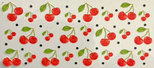 922   CHERRIES W/BLACK DOTS