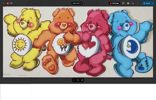 278    CARE BEARS LARGE COLLAGE