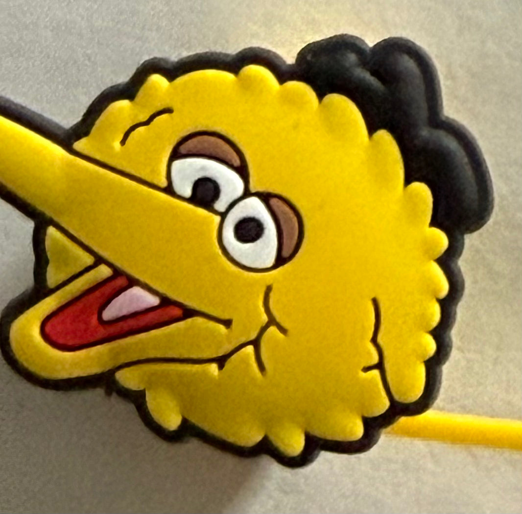 SILICONE CHARACTER STRAW TOPPER