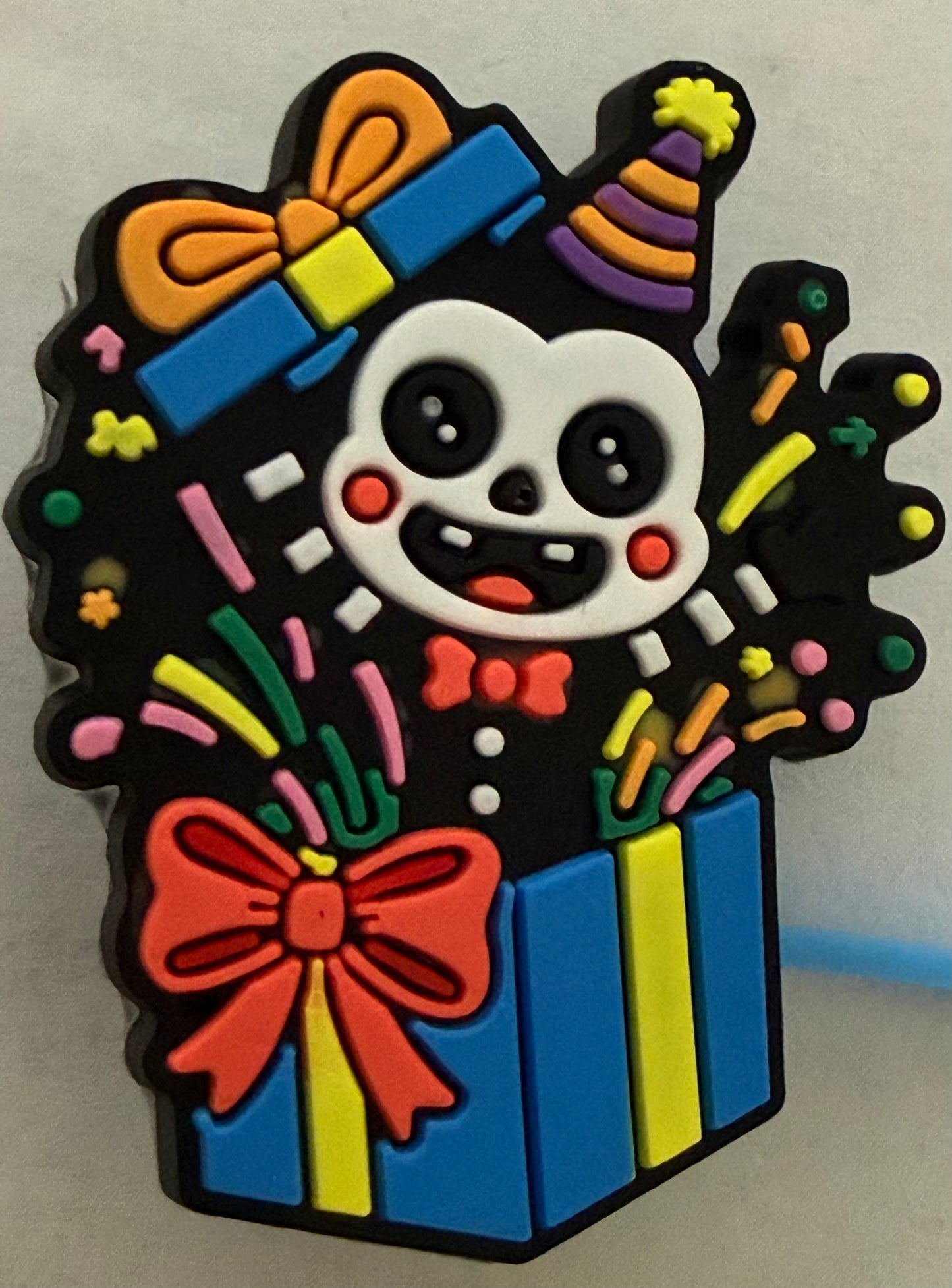 SILICONE CHARACTER STRAW TOPPER