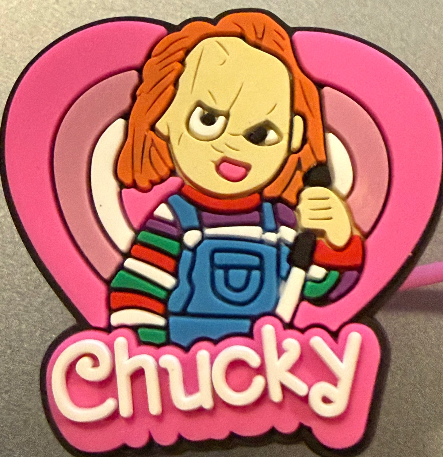 SILICONE CHARACTER STRAW TOPPER