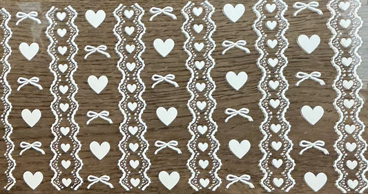 _04 WHITE LACE W/HEARTS WRAP