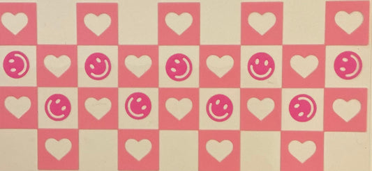 05 Pink Hearts w/Smiley Face Wrap