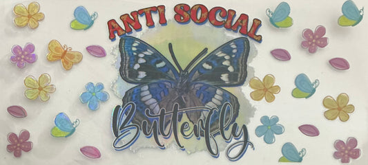 101      Holographic Anti Social Butterfly Wrap
