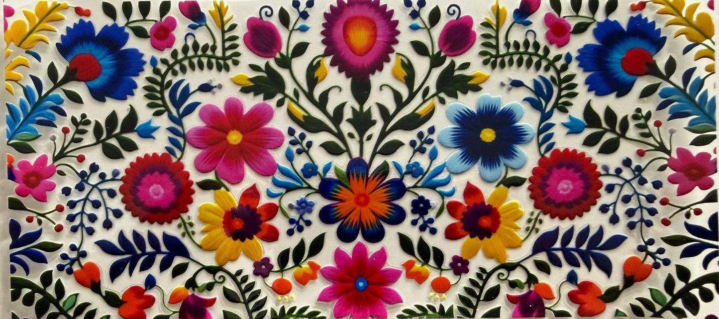 1052 FUCHIA FLOWER COLLAGE