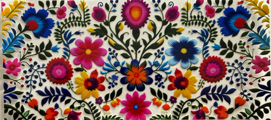 1052 FUCHIA FLOWER COLLAGE