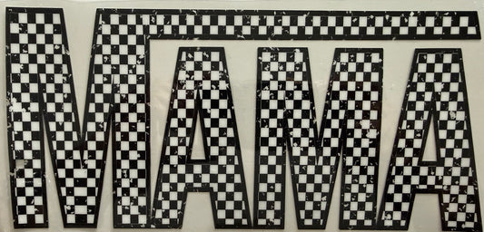 1077 MAMA PRINT IN CHECKERED VAN STYLE