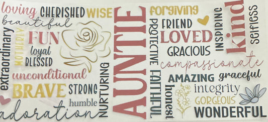 125 Auntie Collage Wrap