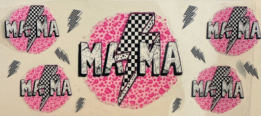 138 MAMA PINK CHECKERED BOLT WRAP