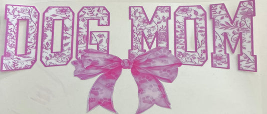 159   Dog Mom w/Pink Flowers Wrap