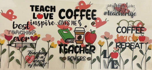 171   Coffee Gives Me Teacher Powers Wrap