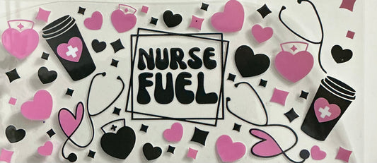 178   NURSE FUEL BLACK & PINK WRAP