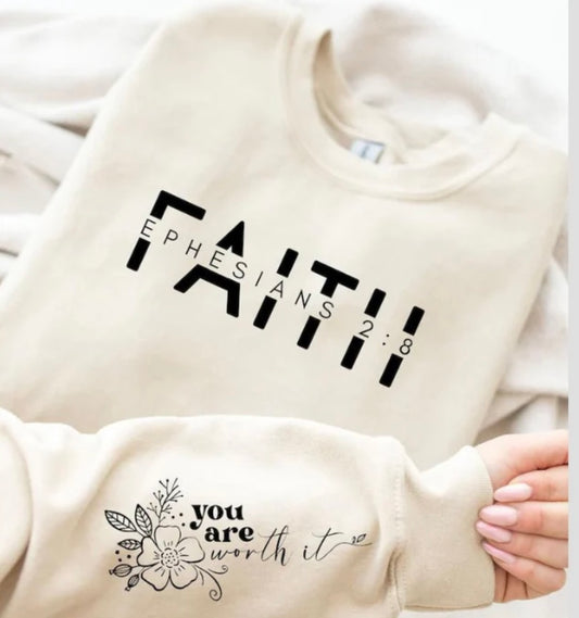 FAITH Single Color Screen Print Transfer