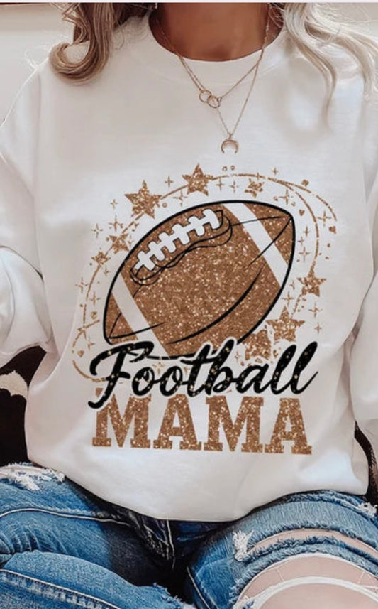 Football Mama Glitter Transfer