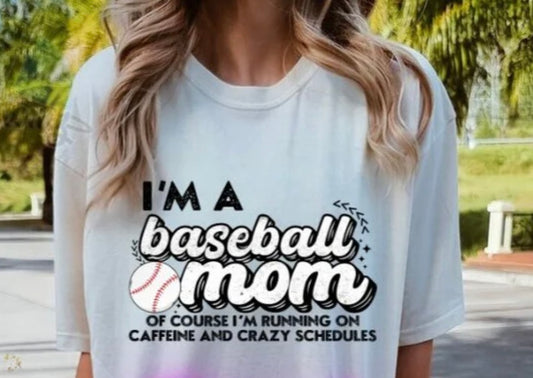 I’m A Baseball MOM Glitter MOM Transfer