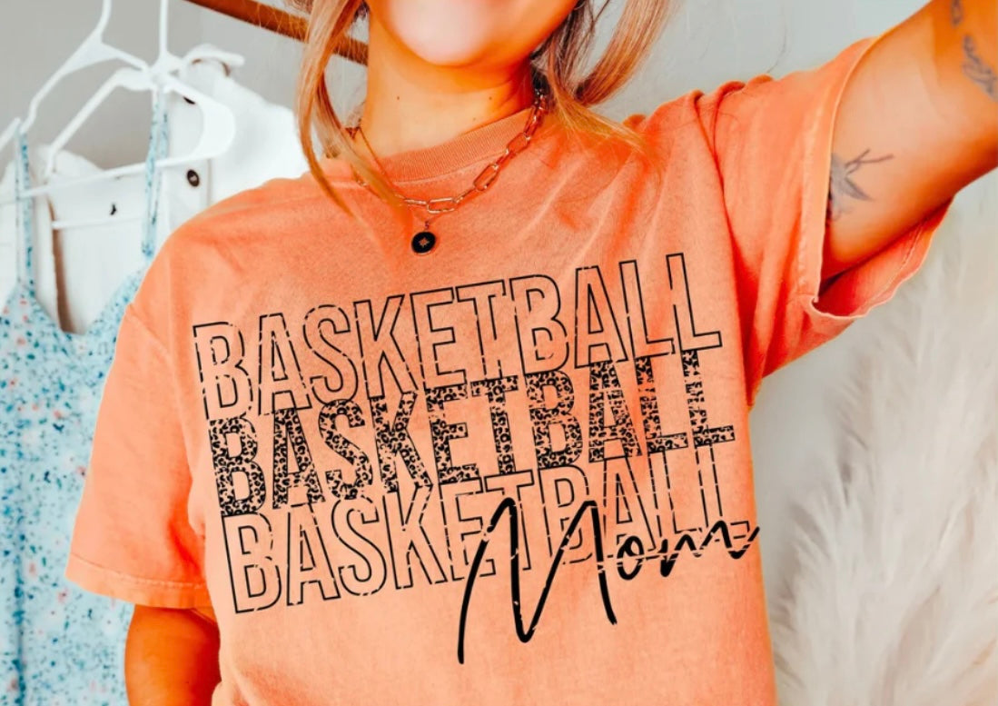 Basketball Mom Single Screen Print Transfer