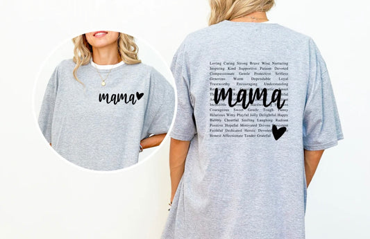 Mama Pocket or Sleeve Design Print Transfer