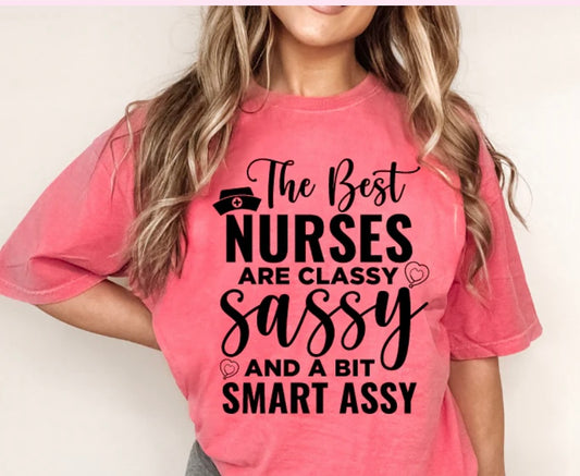 The Best Nurses Single Color Screen Print Transfer