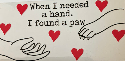227    When I Need A Hand, I Found A Paw Wrap