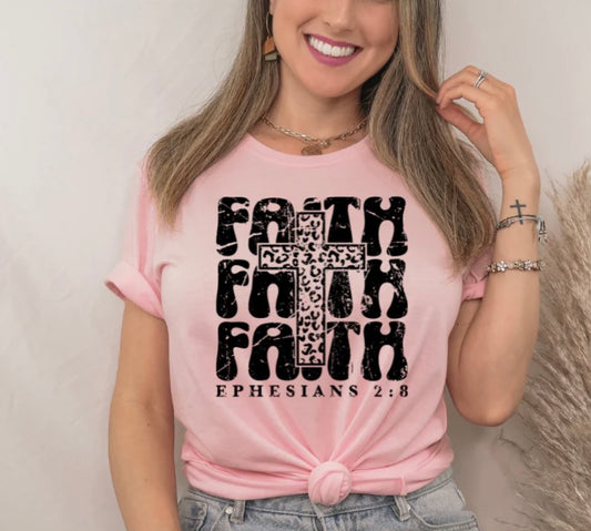 Faith with Leopard Cross